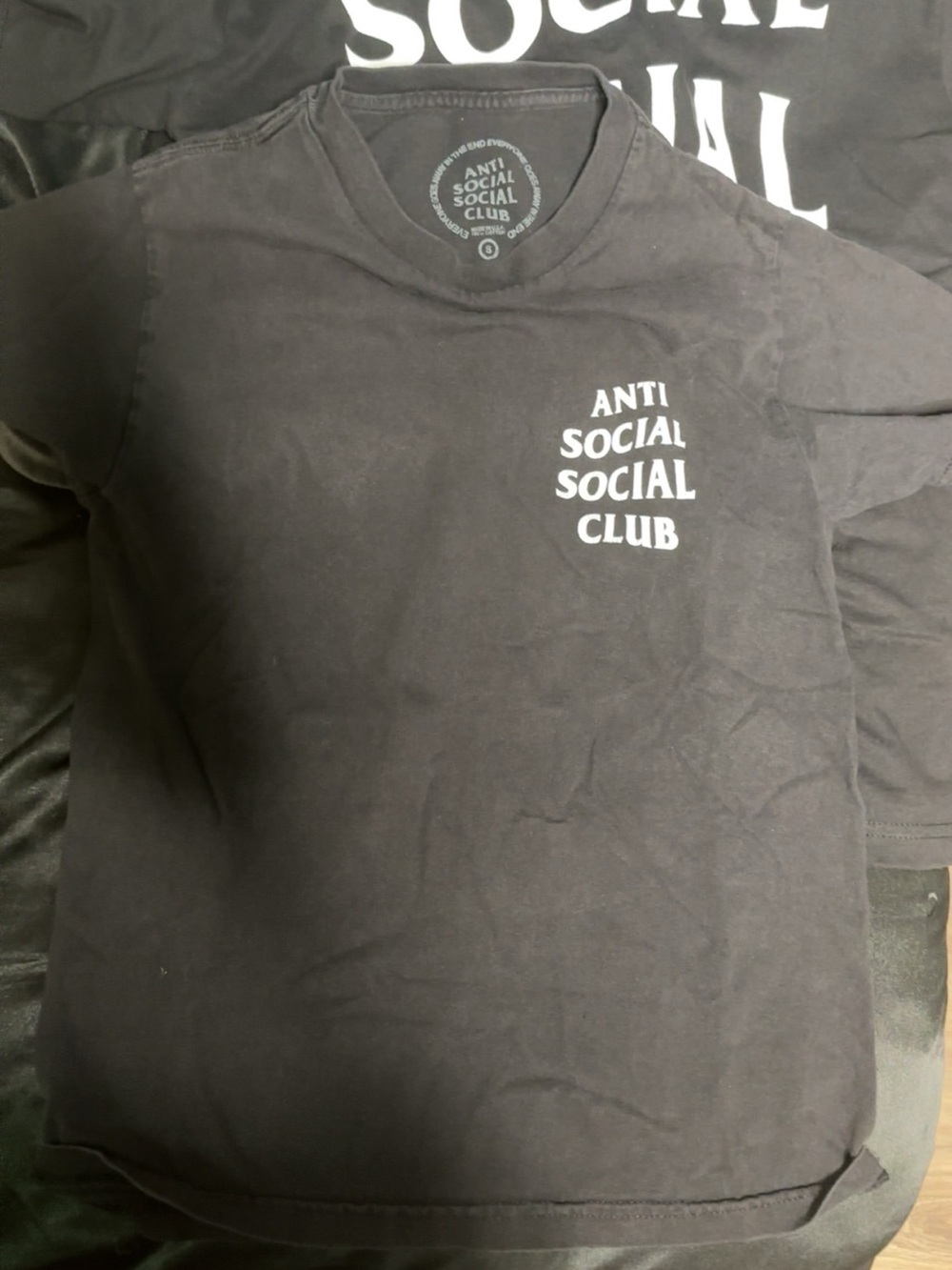 Anti Social Social Club Black T-Shirt with White Logo